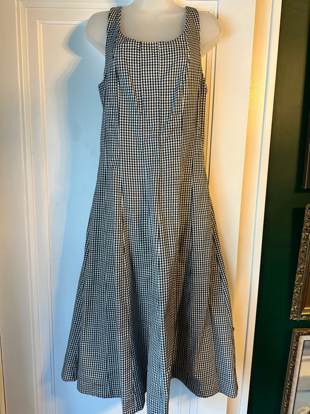a new day Black and White Gingham Dress